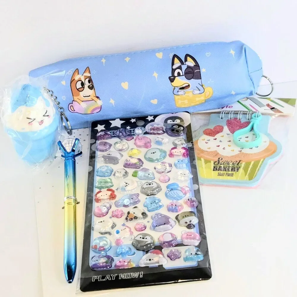 SCHOOL BUNDLE Bluey Themed Set #16 Stationary Lot NEW IN ORIGINAL PACKAGING